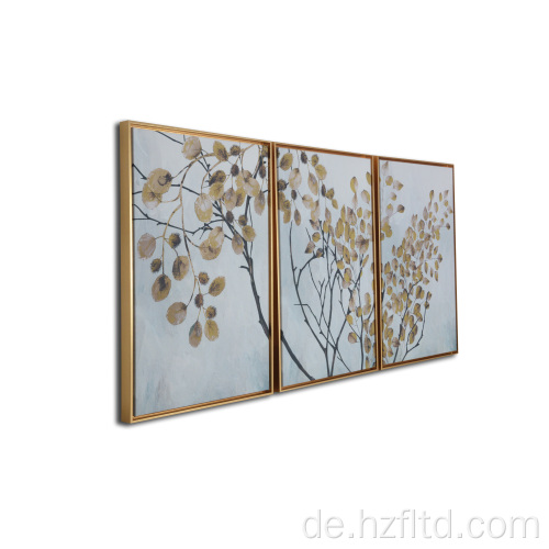 Multi-Panel Moderne asiatische Zweige schwimmende Leinwand